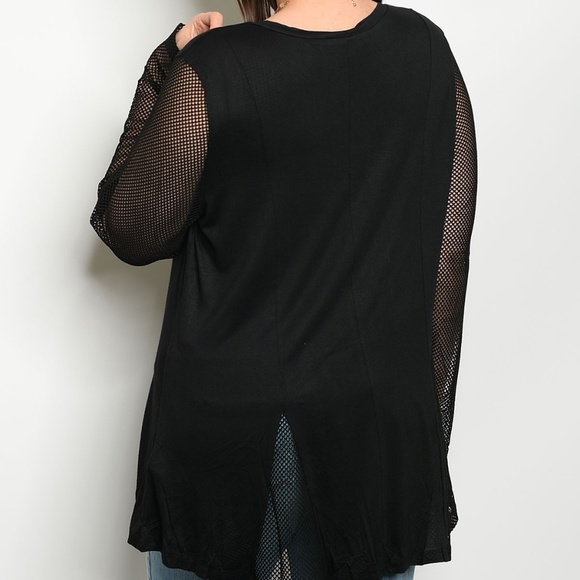 1 LEFT + Casual Mesh Top - Picture 2 of 5